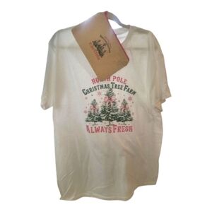 White Christmas Tree Farm Tee